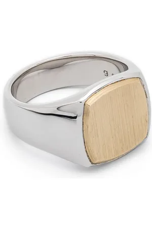 TOM WOOD 9kt yellow gold Cushion ring