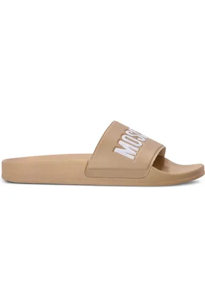 Moschino Logo-embossed moulded-footbed slides