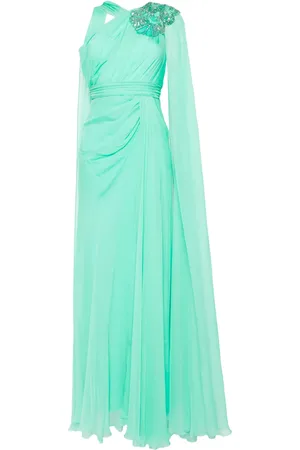 Zuhair Murad Bead-embellished chiffon gown