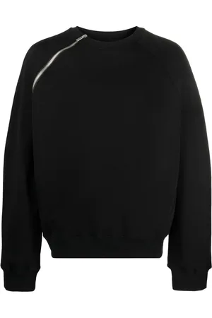 HELIOT EMIL Zip-detail cotton jumper