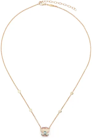 JACQUIE AICHE 14kt yellow tourmaline diamond necklace