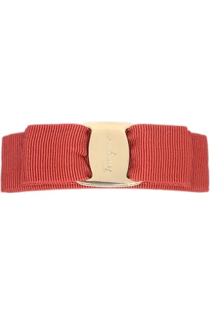 Salvatore Ferragamo 1990-2000s canvas bow barrette
