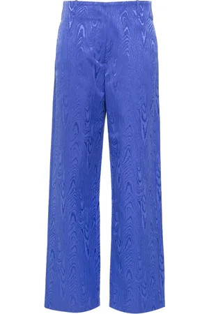FORTE FORTE Moiré straight-leg tailored trousers