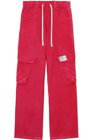 Izzue Drawstring cotton cargo trousers