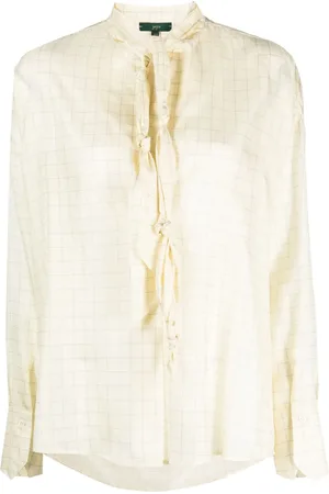 JEJIA Marion tie-detail shirt