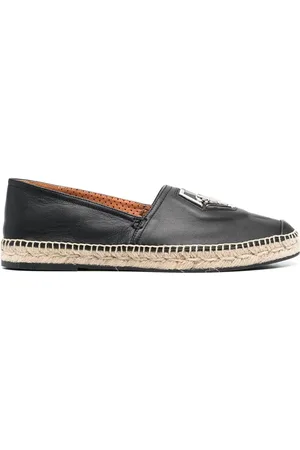 Philipp Plein Logo-plaque leather espadrilles