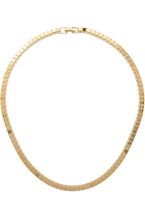 Monet 1970s square link necklace