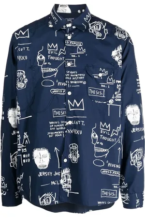 JUNYA WATANABE Graphic-print log-sleeved shirt