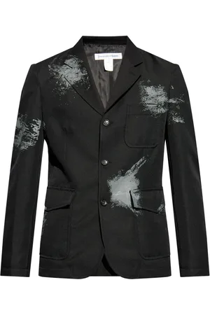 Comme des Garçons Splatter-print single-breasted blazer