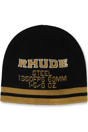 Rhude Intarsia-knit logo beanie
