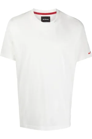 Kiton Embroidered logo T-shirt