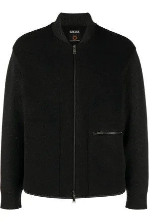 Ermenegildo Zegna Zip-up wool bomber jacket