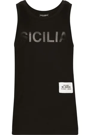 Dolce & Gabbana Logo-patch cotton vest
