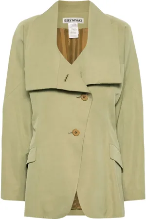 Issey Miyake Layered-lapels twill blazer