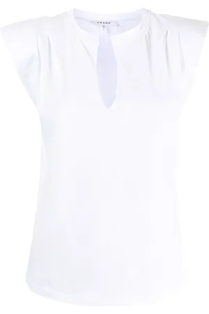 Frame Split-neck T-shirt
