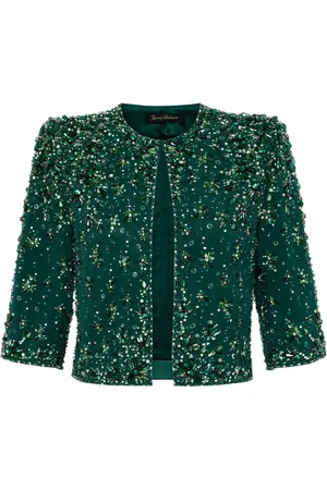 Jenny Packham Vanity beaded cropped jacket