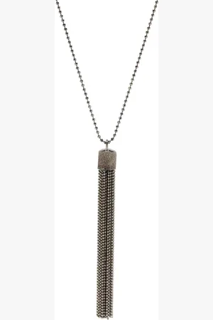 Brunello Cucinelli Tassel-detail fringed necklace
