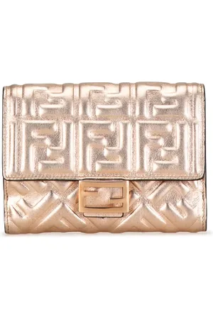 Fendi 2020-2023 Zucca Embossed Compact Wallet small wallets