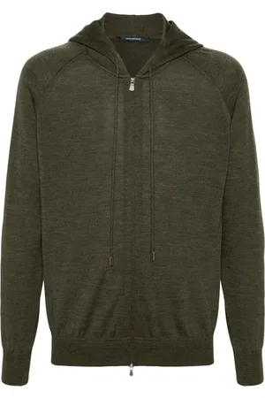 TAGLIATORE Zip-up wool hoodie
