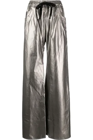 ISAAC SELLAM EXPERIENCE Metallic-finish drawstring trousers