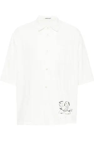 UNDERCOVER Cartoon-print cotton-poplin shirt