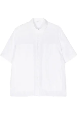 TRANSIT Decorative-stitching shortsleeve shirt