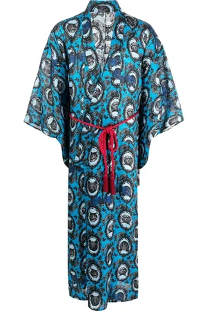 MEDICOM TOY Japonica graphic-print belted gown