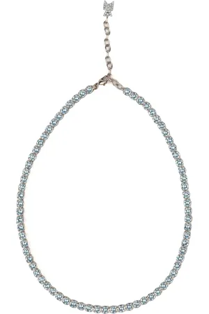 Amina Muaddi Crystal tennis necklace