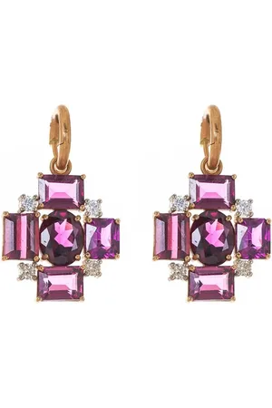 Irene Neuwirth 18kt rose gold Gemmy Gem garnet earrings