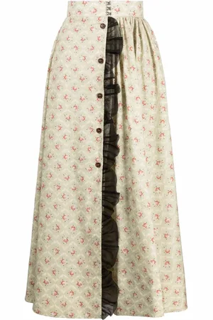 ULYANA SERGEENKO Floral-print maxi skirt