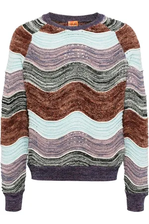Vitelli Peacock-knit jumper