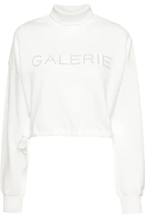 Musium Div. Bead embellishment cotton sweatshirts