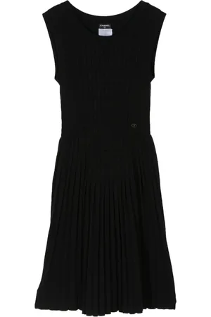 CHANEL 2007 ribbed-knit sleeveless dress