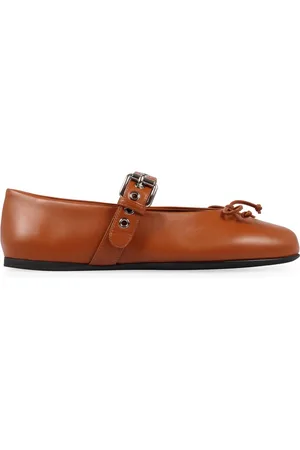 Miu Miu Leather ballerina shoes