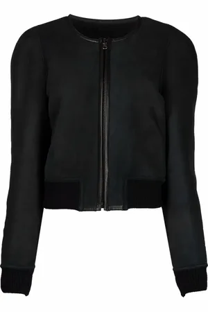 Marant Etoile Collarless wool bomber jacket