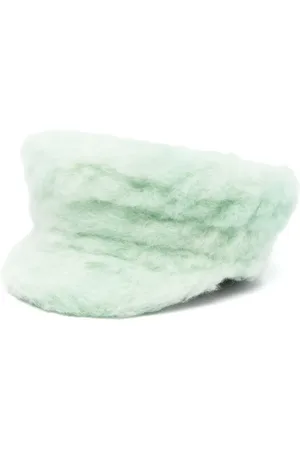 Ruslan Baginskiy Faux-fur baker boy cap