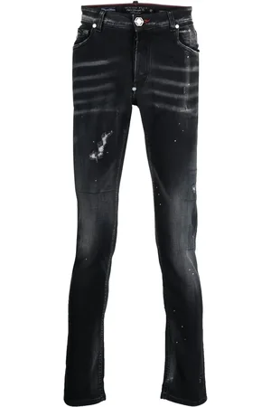 Philipp Plein Distressed skinny-cut jeans
