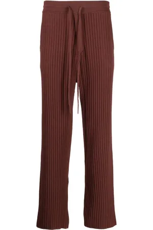 Nanushka Ribbed straight-leg trousers