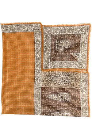 Saint Laurent 1970s paisley print scarf