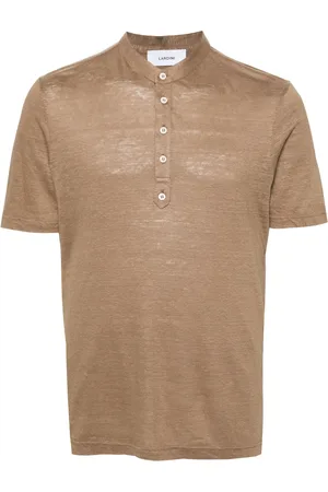 LARDINI Fine-knit slub T-shirt