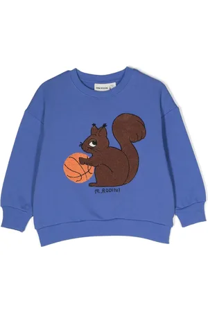 Mini Rodini Squirrels organic-cotton sweatshirt