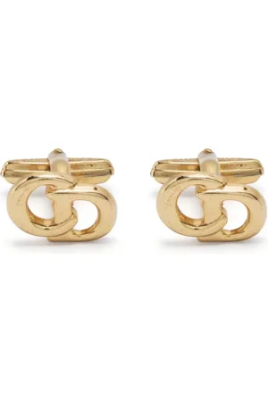 Dior 1980s logo cuff-links