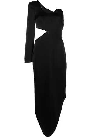 V:PM ATELIER Selene one-shoulder asymmetric dress