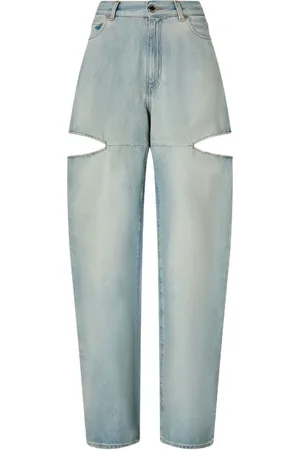 Pinko Cut-out high-waist jeans