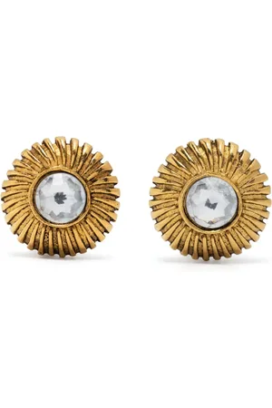 CHANEL 1980s glass bead clip-on earrings