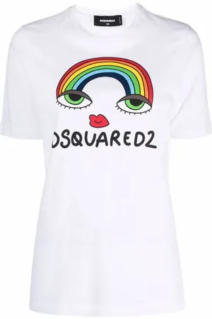 Dsquared2 Rainbow logo print T-shirt