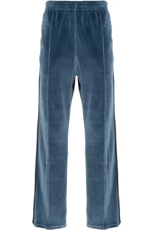 Pins & Needles Elasticated-waist velvet track trousers