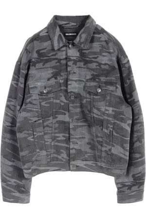 Balenciaga 2010s denim bomber jacket