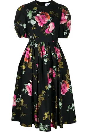 Erdem A-Line faille midi dress