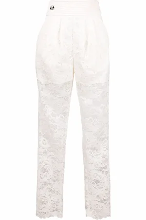 Philipp Plein Straight-leg lace trousers